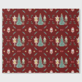 Nutcracker Ballerina Christmas Geschenkpapier (Flach)