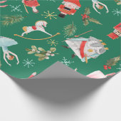 Nutcracker Ballerina Christmas Geschenkpapier (Ecke)