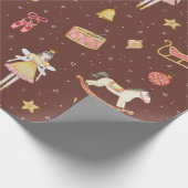 Nutcracker Ballerina Christmas Geschenkpapier (Ecke)