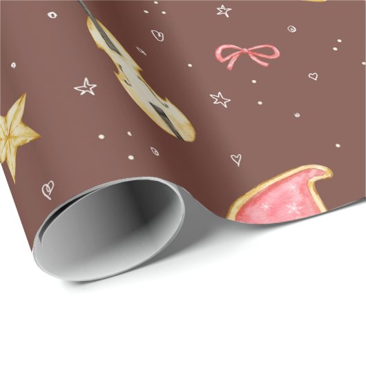 Nutcracker Ballerina Christmas Geschenkpapier (Rolleneckpunkt)