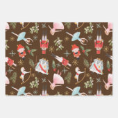 Nutcracker Ballerina Christmas Geschenkpapier Set (Vorderseite 3)