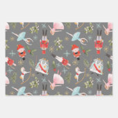 Nutcracker Ballerina Christmas Geschenkpapier Set (Vorderseite 2)