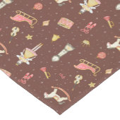 Nutcracker Ballerina Christmas Kurzer Tischläufer (Ecke)