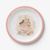 Nutcracker Ballerina Christmas Pappteller (Vorderseite)