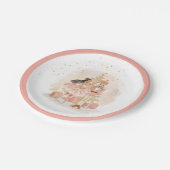 Nutcracker Ballerina Christmas Pappteller (Schrägansicht)