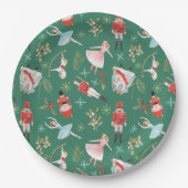 Nutcracker Ballerina Christmas Pappteller (Vorderseite)