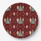 Nutcracker Ballerina Christmas Pappteller (Vorderseite)