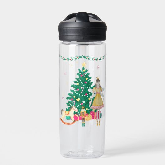 Nutcracker Ballerina Christmas Trinkflasche (Vorderseite)