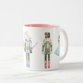 Nutcracker Ballerina Einzigartiges Pastel Weihnach Zweifarbige Tasse (VorderseiteRechts)