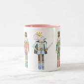 Nutcracker Ballerina Einzigartiges Pastel Weihnach Zweifarbige Tasse (Mittel)