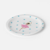 Nutcracker Ballerina Fairy Illustration Pappteller (Schrägansicht)