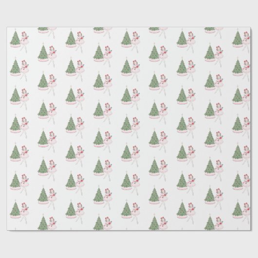 Nutcracker Ballerina Giftwrap Geschenkpapier (Flach)
