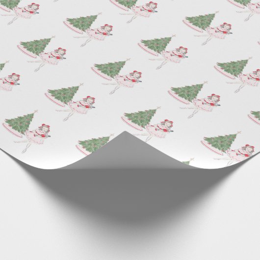 Nutcracker Ballerina Giftwrap Geschenkpapier (Ecke)