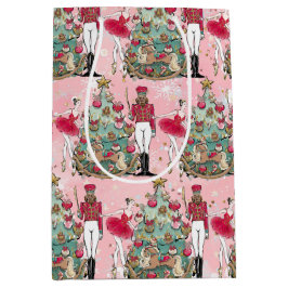 Nutcracker Ballerina Holiday Geschenktasche Mittlere Geschenktüte