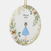 Nutcracker Ballerina Keramik Ornament (Rechts)