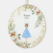 Nutcracker Ballerina Keramik Ornament (Links)