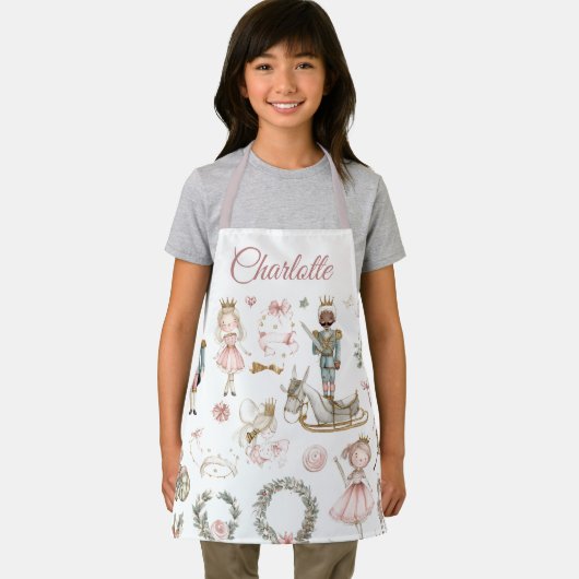 Nutcracker & Ballerina Kids Apron | Custom Name Schürze (Insitu)