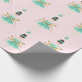 Nutcracker Ballerina, Minze & Blush Geschenkpapier (Ecke)