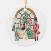 Nutcracker Ballerina Mouse King Personalisiert Keramik Ornament (Vorne)