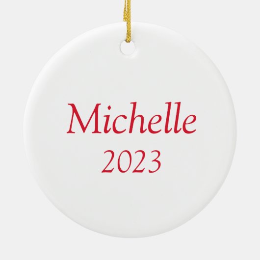 Nutcracker Ballerina Mouse King Personalisiert Keramik Ornament (Hinten)