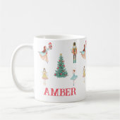 Nutcracker & Ballerina Niedliche Weihnachten Kaffeetasse (Links)