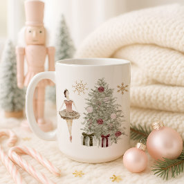 Nutcracker Ballerina Personalisierte Weihnachtsfei Kaffeetasse