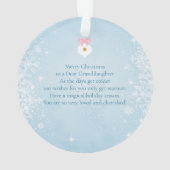 Nutcracker Ballerina Snowflakes Acrylschmuck Ornament (Rückseite)