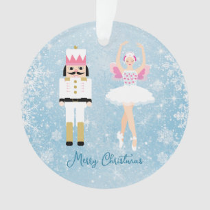 Nutcracker Ballerina Snowflakes Acrylschmuck Ornament