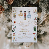 Nutcracker Ballerina Tanz und wirbelnder Geburtsta Einladung