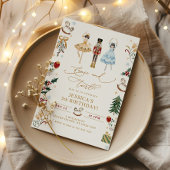 Nutcracker Ballerina Tanz und wirbelnder Geburtsta Einladung