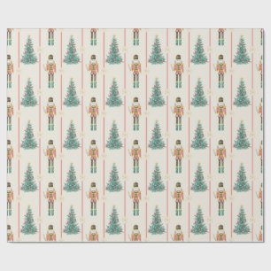 Nutcracker Ballerina Vintage Weihnachten Geschenkpapier