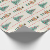 Nutcracker Ballerina Vintage Weihnachten Geschenkpapier (Ecke)