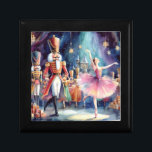 Nutcracker Ballerina Watercolor Weihnachtsballett Erinnerungskiste<br><div class="desc">Nutcracker Ballet Watercolor Weihnachten Ballerina Festtage Geschenkboxen bietet ein traditionelles Weihnachtsballett mit Ballerina und Nutcracker. Ideal für Weihnachtsgeschenke,  Weihnachtsdekoration,  Feierlichkeiten und vieles mehr. Erstellt von Evco Studio www.zazzle.com/store/evcostudio</div>