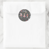 Nutcracker Ballerina Weihnachten Geburtstag Runder Aufkleber (Tasche)