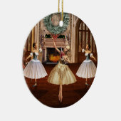 Nutcracker Ballerinas Doppelseitiges Ornament (Rechts)