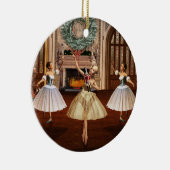 Nutcracker Ballerinas Weihnachtsgeschenk Keramikornament (Rechts)