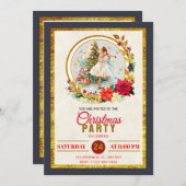 Nutcracker Ballet Ballerina - Christmas Party Feiertagskarte (Vorne/Hinten)