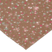 Nutcracker Ballet Brown Glitzer Tischdecke (Schrägansicht)