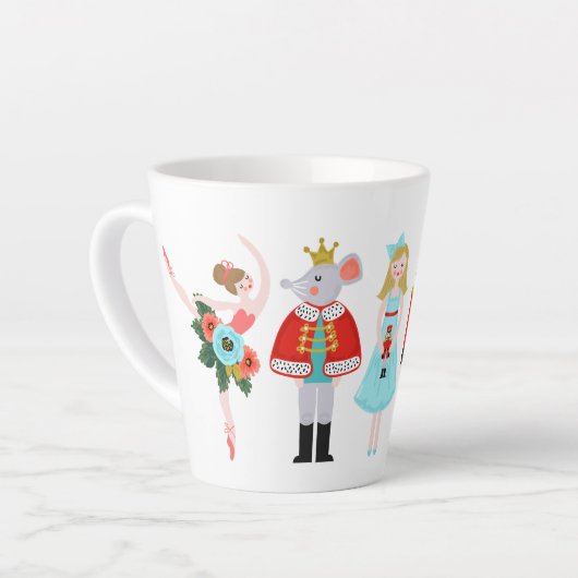 Nutcracker Ballet Characters Christmas Coffee Tass Milchtasse (Linke Ecke)