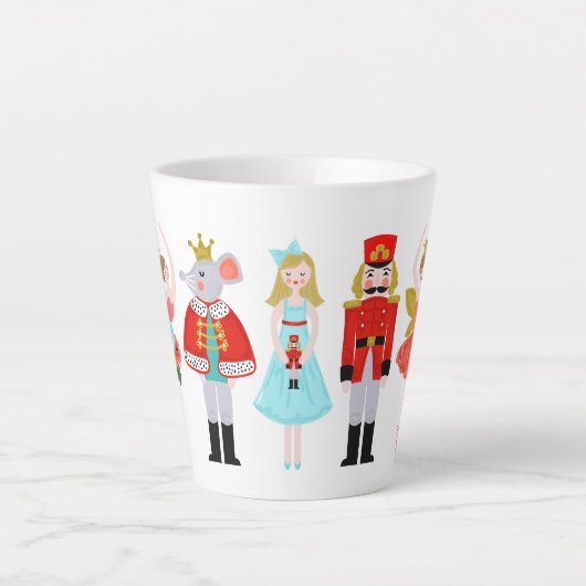 Nutcracker Ballet Characters Christmas Coffee Tass Milchtasse (Vorderseite)