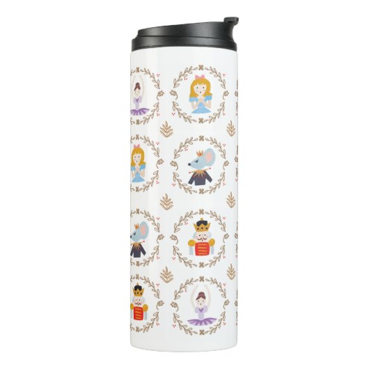 Nutcracker Ballet Characters With Name Thermosbecher (Nach links gedreht)