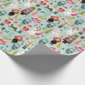 Nutcracker Ballet Charaktere Weihnachten - blass b Geschenkpapier (Ecke)