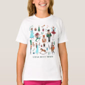Nutcracker Ballet Charaktere Weihnachten T - Shirt (Vorderseite)