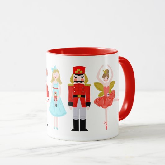 Nutcracker Ballet Charaktere Weihnachten Tasse (VorderseiteRechts)