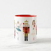 Nutcracker Ballet Charaktere Weihnachten Zweifarbige Tasse (Mittel)
