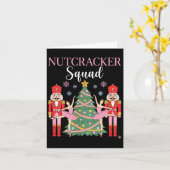 Nutcracker Ballet Christmas Ballerina Nk Dance Squ Karte (Gelbe Blume)
