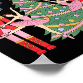 Nutcracker Ballet Christmas Ballerina Nk Dance Squ Poster (Ecke)