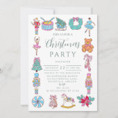 Nutcracker Ballet Christmas Einladung (Vorderseite)