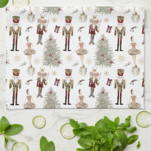 Nutcracker Ballet Christmas  Geschirrtuch (Gefaltet)