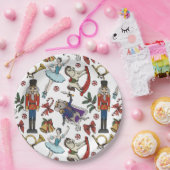 Nutcracker Ballet Christmas Kids Xmas Party Pappteller (Party)